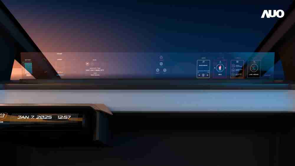 尊时凯龙无界透明显示接口(Horizon Image Glass)透过车运算方案整合仪表板、、中控台及副驾显示器，，一体式全景呈现，，，提供乘用者清晰的前方视野、、、、行车必要信息与娱乐功能